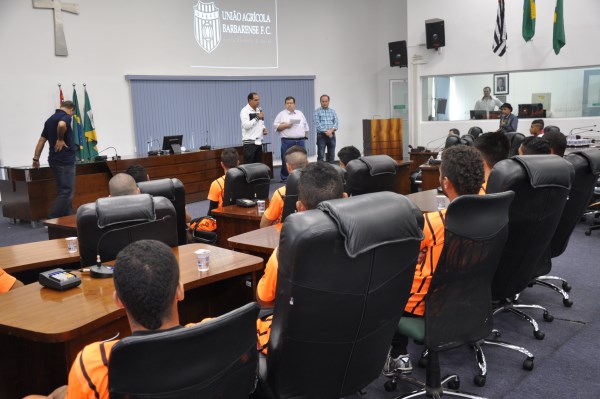 Juca participou da abertura da palestra, promovida na Câmara