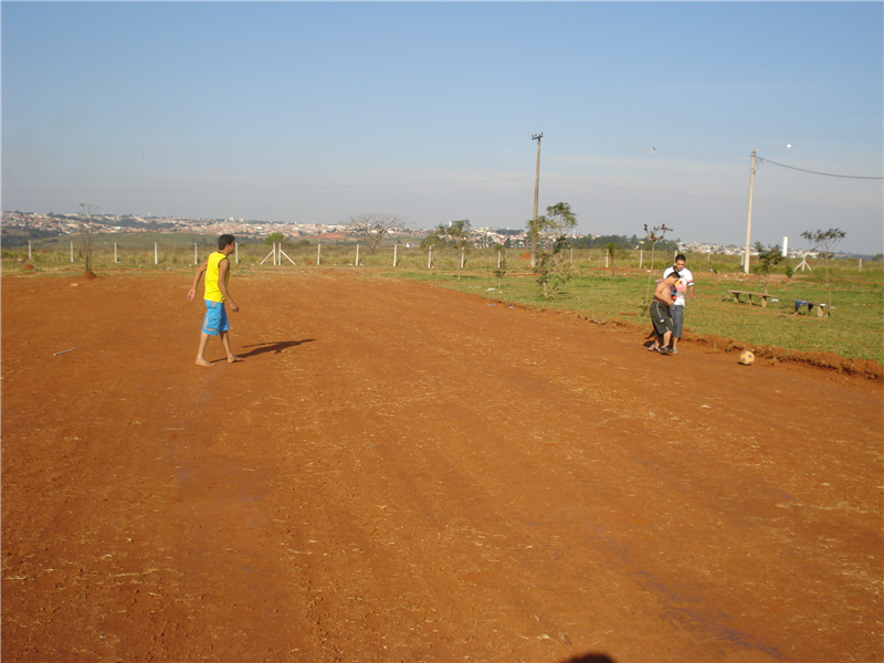 Campo de futebol:pedido atendido