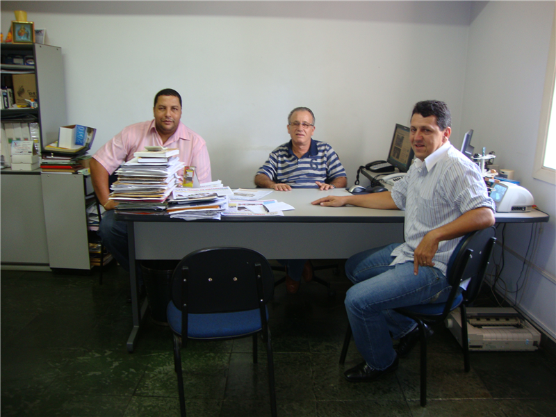 Vereador Kadu, durante reunião no Sindicato dos Garçons em Piracicaba