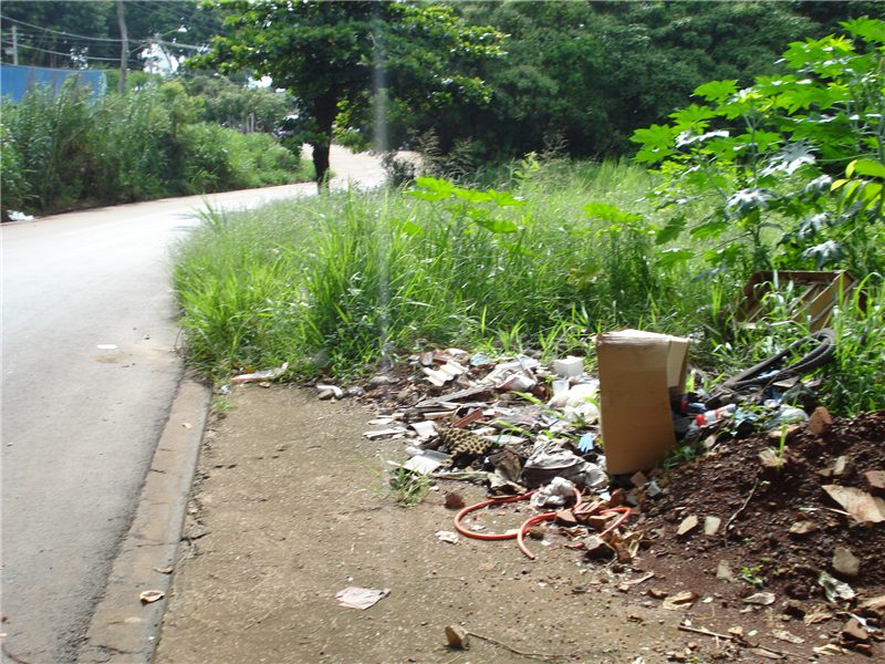 Abandonada pelo Poder Público, área vira local de descarte de lixo