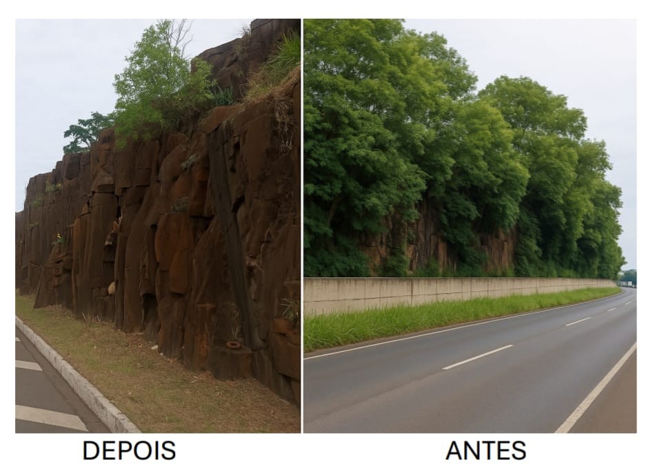 Após apelo de vereador, vegetação é removida da pedreira na rodovia SP-304