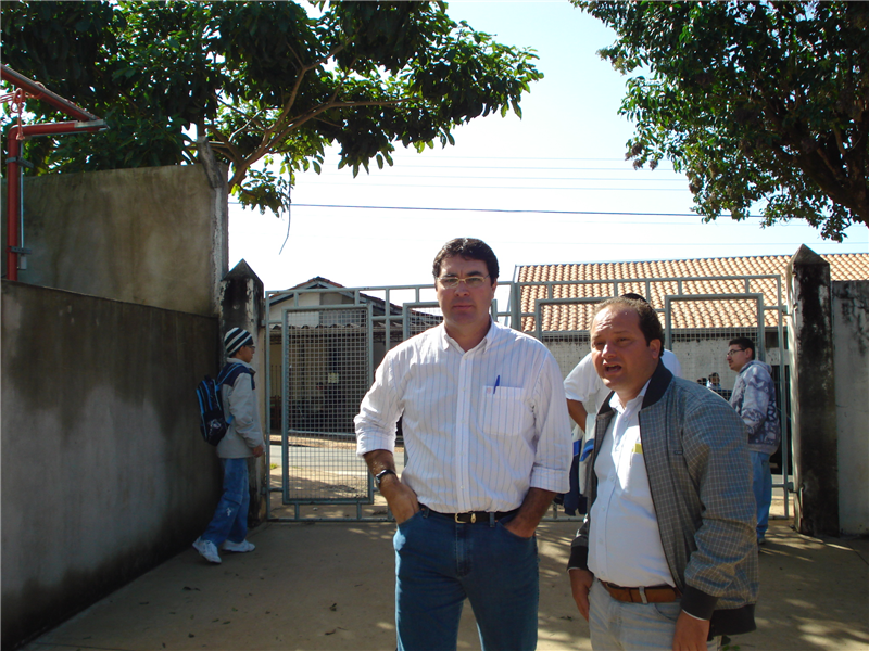 Juca e o presidente da APAE.