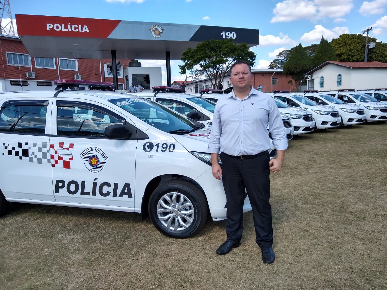 Vereador participou de solenidade de entrega de novas viaturas em Piracicaba