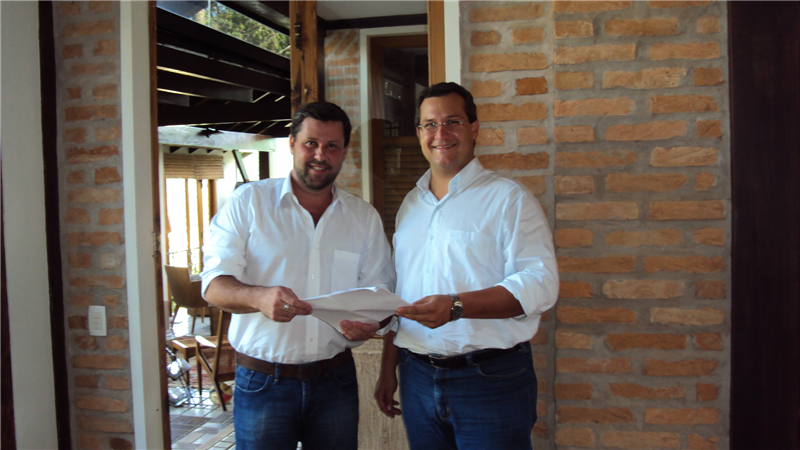 Vereador Danilo visitou o deputado Carlos Sampaio, ontem, em Campinas