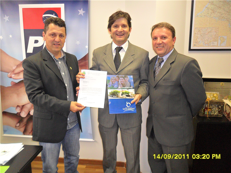 Kadu em visita ao deputado André do Prado. 