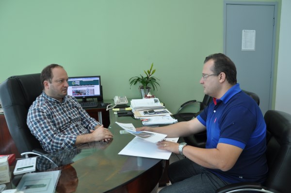 Juca e Danilo conversaram sobre investimentos para a Saúde