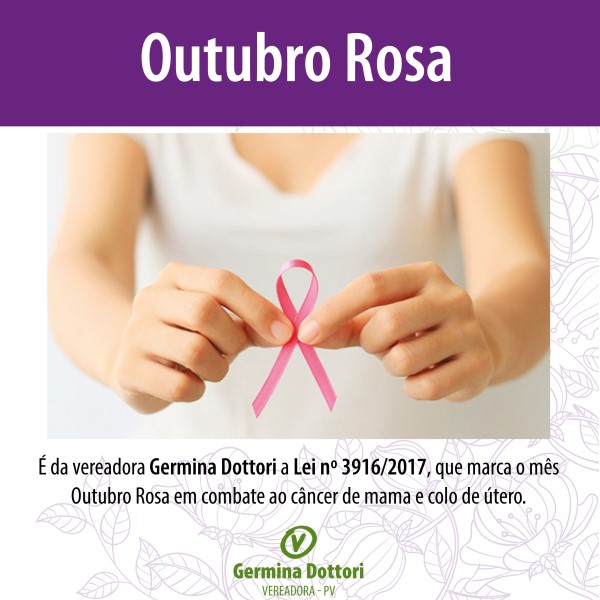 Germina Dottori sugere iluminação para Outubro Rosa