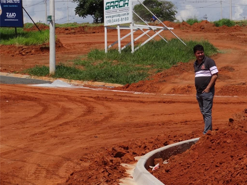 Careca, que intermediou a obra junto à Prefeitura, acompanhou andamento dos trabalhos