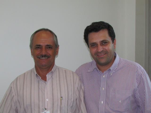 Vereador Celso Ávila e pastor José Ladeira da Silva.