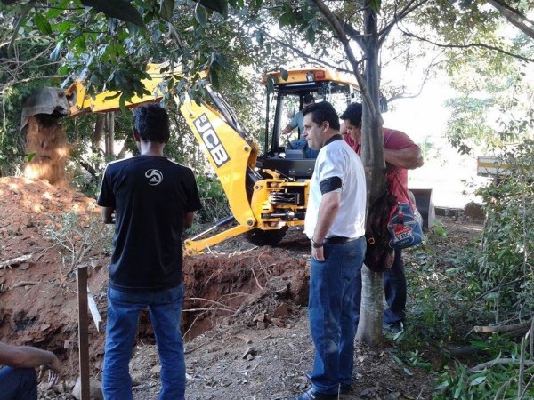 Celso Ávila acompanhou, hoje, início das obras no Olaria