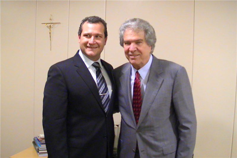 Vereador Danilo doy durante encontro com o ministro Hélio Costa