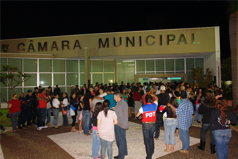 Câmara ficou lotada durante toda a apuração