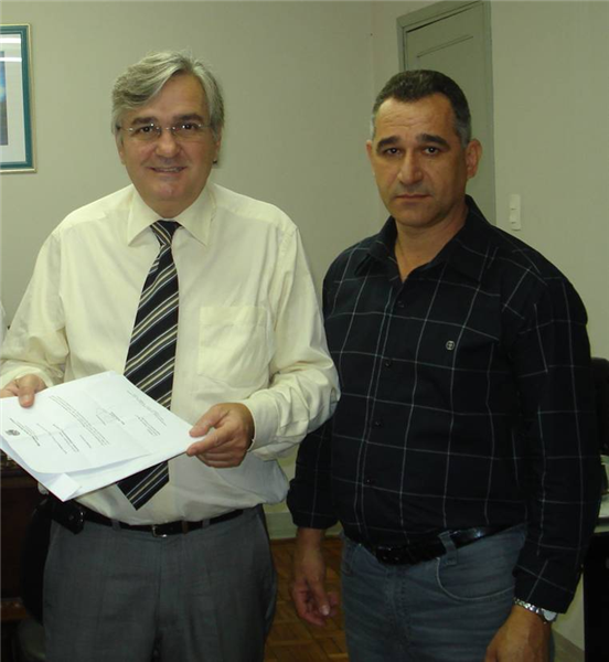 Vereador Ademir da Silva e o deputado Antonio Mentor 