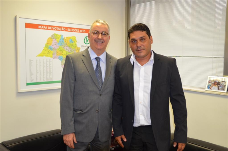 Bebeto esteve reunido, esta semana, com deputado Chico Sardelli