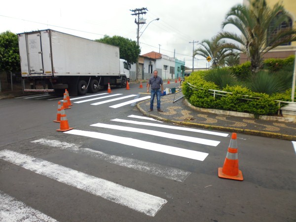 Nova sinalização de solo garante mais segurança a pedestres