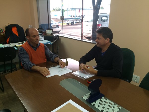 Careca esteve reunido com o secretário Rômulo Gobbi